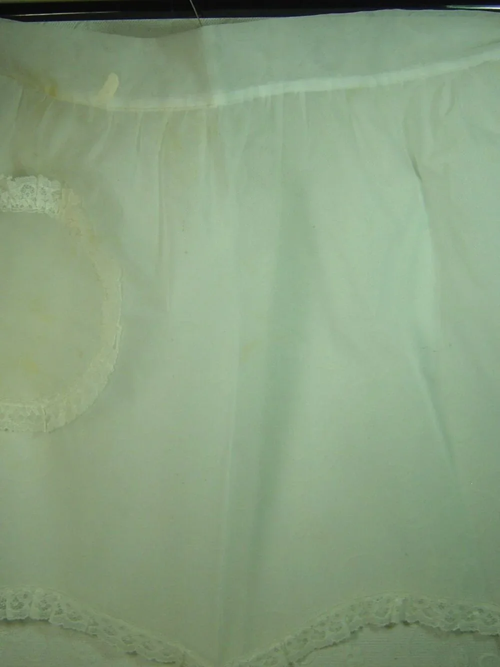 Lot of 6 vintage white wedding server aprons
